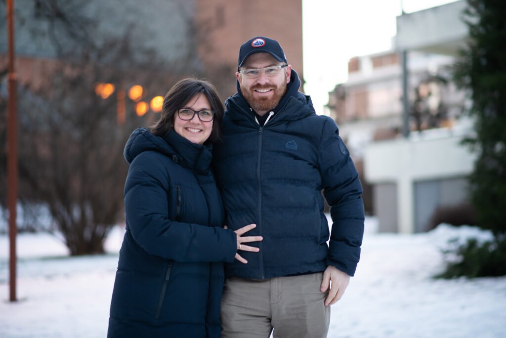 Katarina og Kim i Oslo vinteren 2021